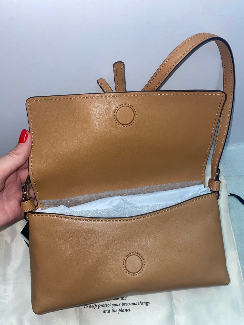 NWT Kate Spade Small ‘Loop’ Suede Shoulder Bag - Picture 12 of 15